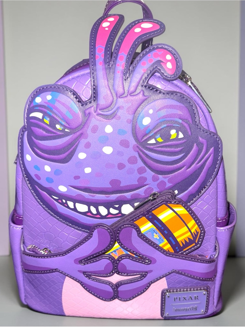 Loungefly Disney Pixar Monsters Inc Randall Boggs Cosplay Mini Backpack